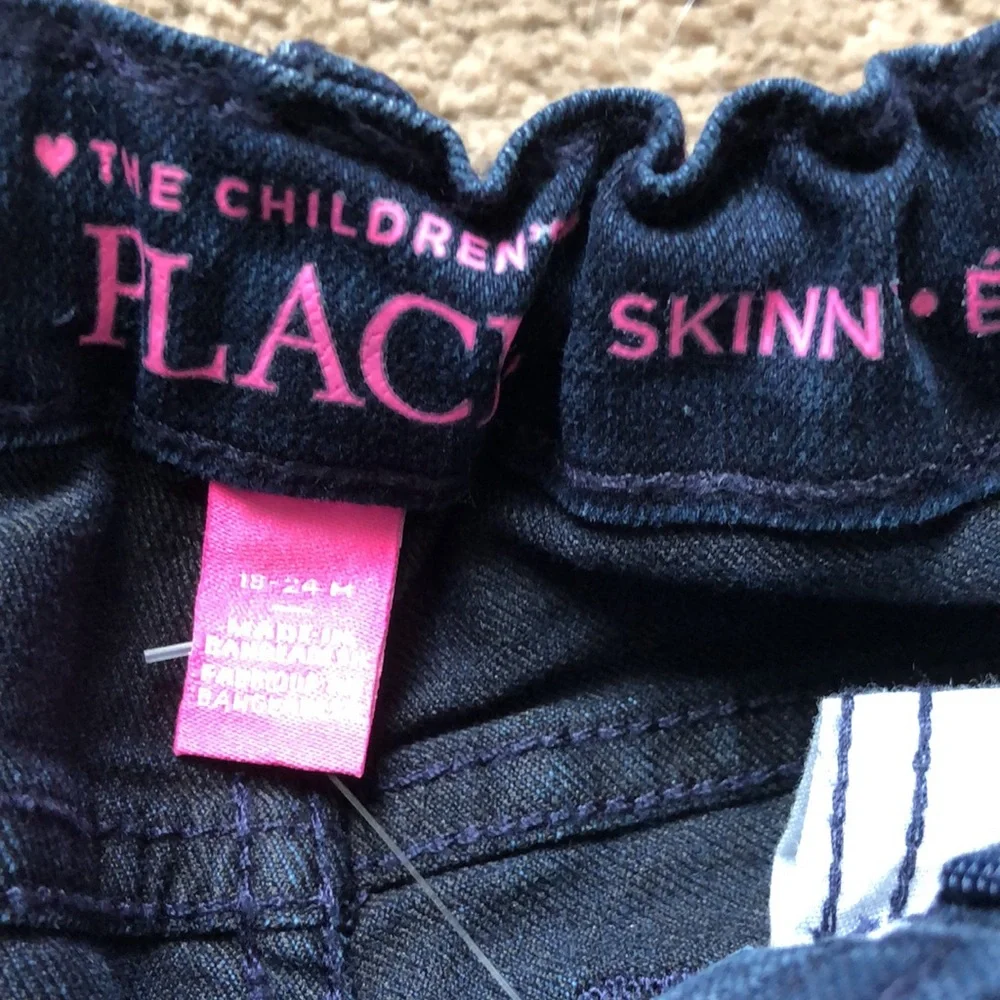 The Children's Place Jeans Little Girls Size 18-24 Months Denim Blue Skinny‎